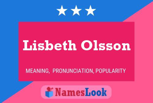 Póster del nombre Lisbeth Olsson