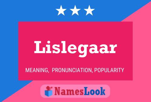 Póster del nombre Lislegaar