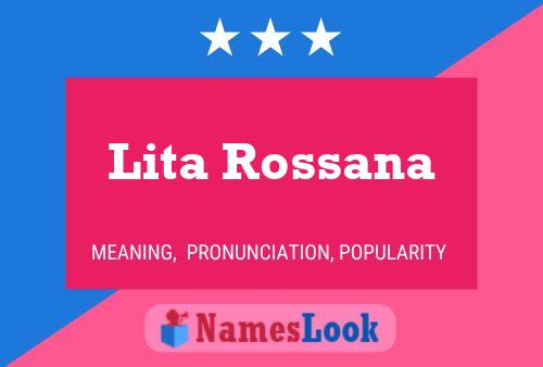 Póster del nombre Lita Rossana