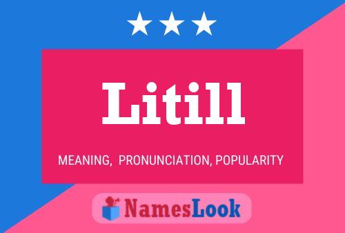 Póster del nombre Litill