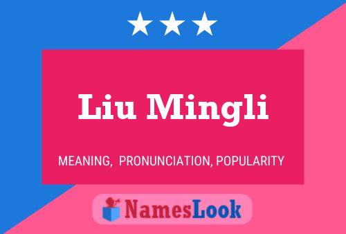 Póster del nombre Liu Mingli