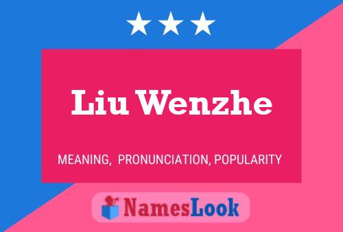 Póster del nombre Liu Wenzhe