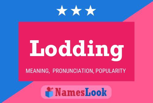 Póster del nombre Lodding