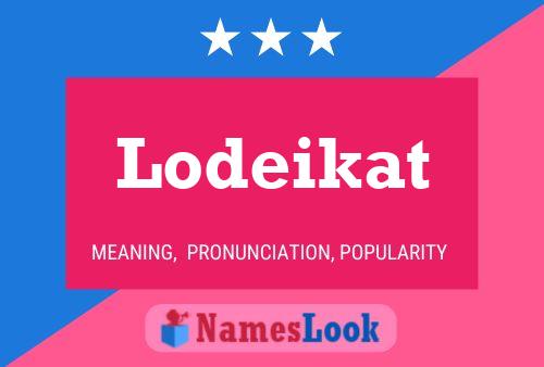 Póster del nombre Lodeikat