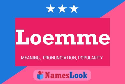 Póster del nombre Loemme