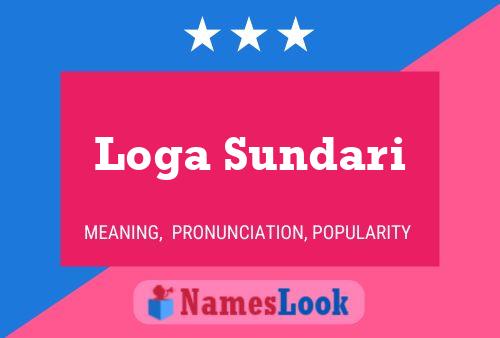 Póster del nombre Loga Sundari