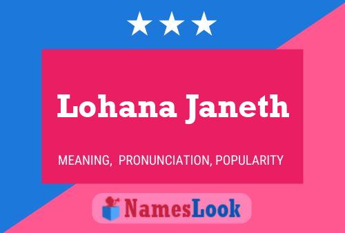 Póster del nombre Lohana Janeth