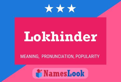 Póster del nombre Lokhinder