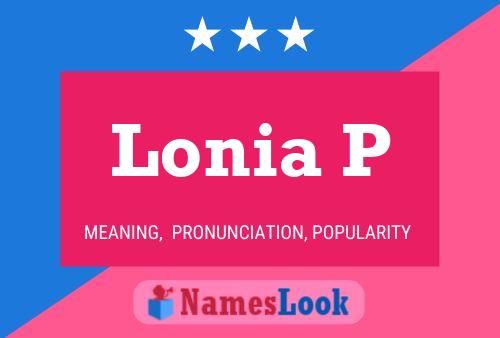 Póster del nombre Lonia P