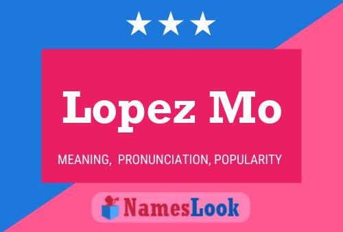 Póster del nombre Lopez Mo