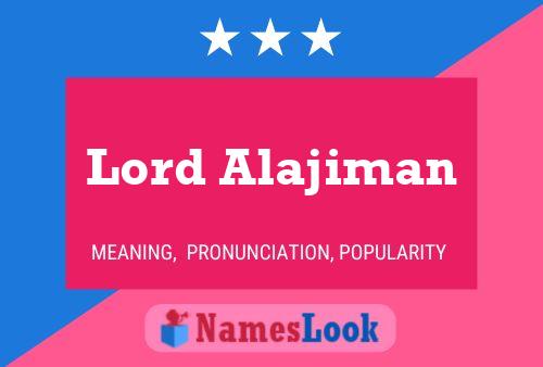 Póster del nombre Lord Alajiman