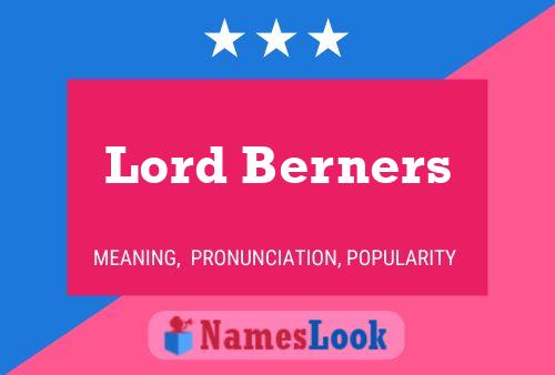 Póster del nombre Lord Berners