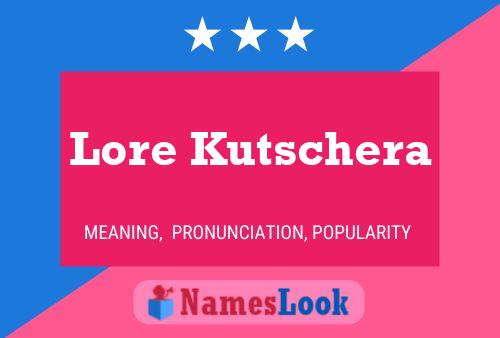 Póster del nombre Lore Kutschera