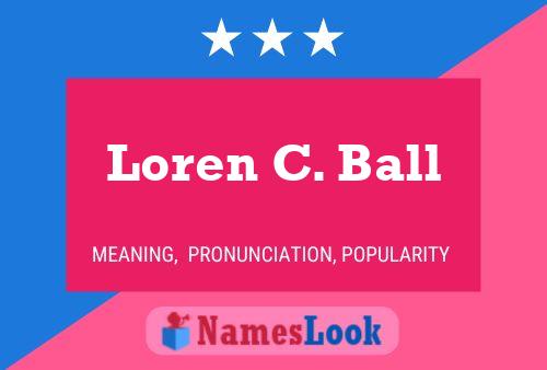 Póster del nombre Loren C. Ball