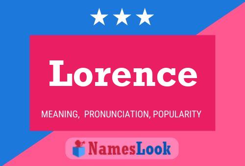 Póster del nombre Lorence