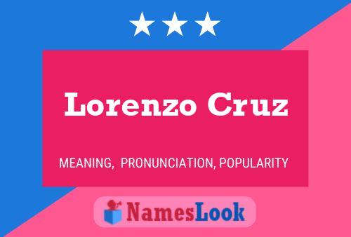 Póster del nombre Lorenzo Cruz