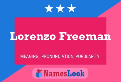 Póster del nombre Lorenzo Freeman