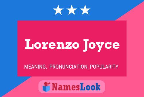 Póster del nombre Lorenzo Joyce