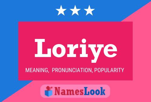 Póster del nombre Loriye