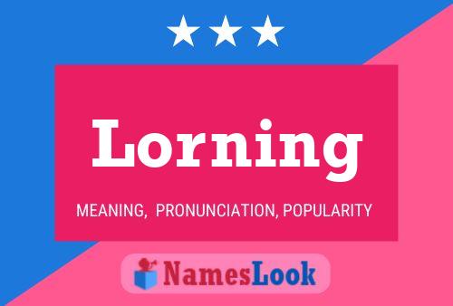 Póster del nombre Lorning