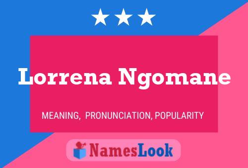 Póster del nombre Lorrena Ngomane