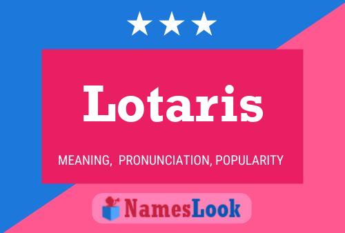 Póster del nombre Lotaris