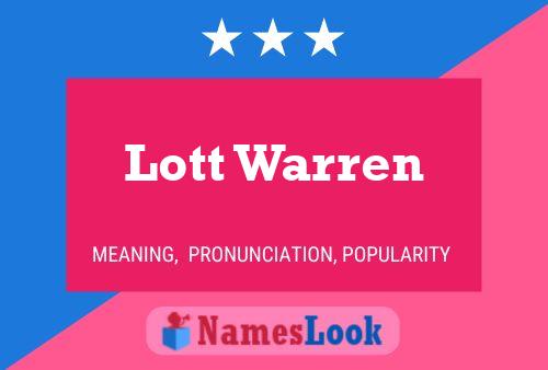 Póster del nombre Lott Warren