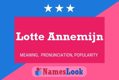 Póster del nombre Lotte Annemijn