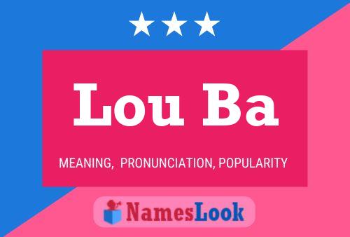 Póster del nombre Lou Ba