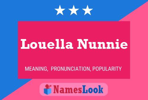 Póster del nombre Louella Nunnie