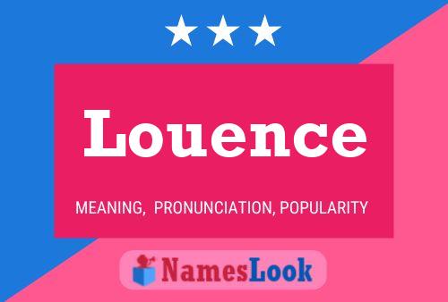 Póster del nombre Louence