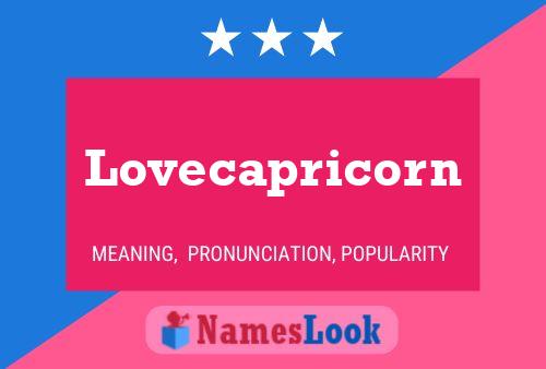 Póster del nombre Lovecapricorn