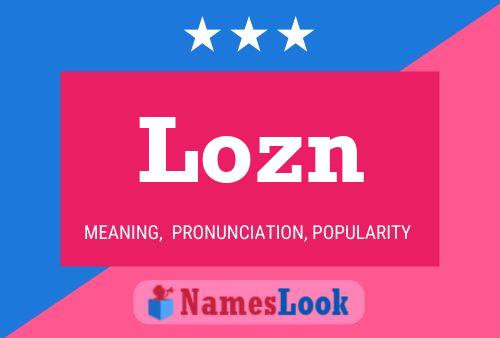 Póster del nombre Lozn