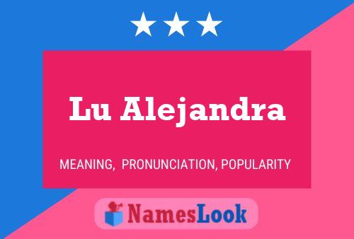 Póster del nombre Lu Alejandra