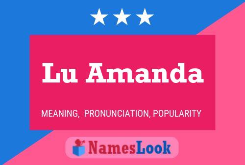 Póster del nombre Lu Amanda