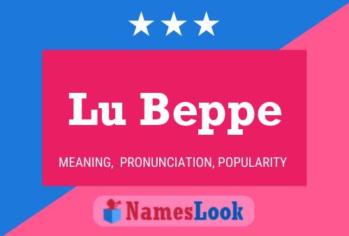 Póster del nombre Lu Beppe