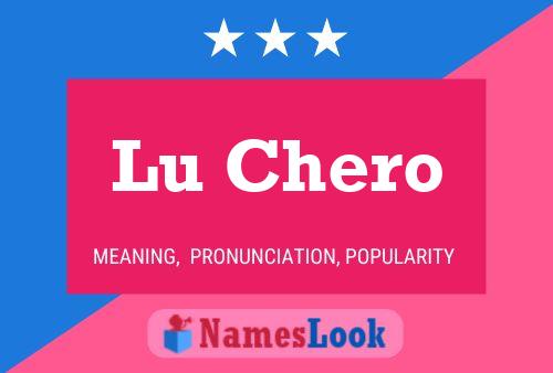 Póster del nombre Lu Chero