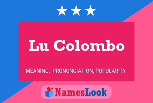 Póster del nombre Lu Colombo