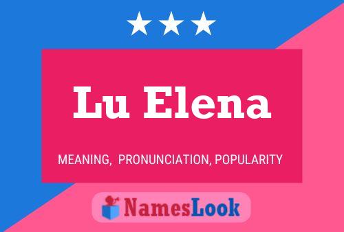 Póster del nombre Lu Elena