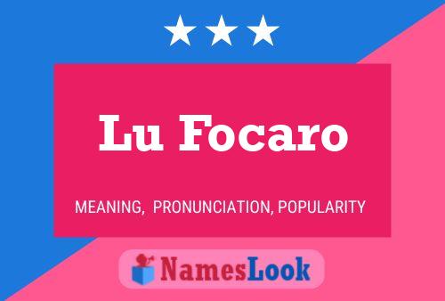 Póster del nombre Lu Focaro