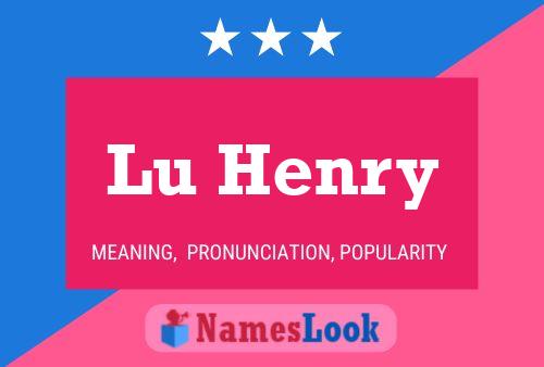 Póster del nombre Lu Henry