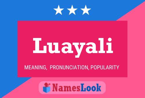 Póster del nombre Luayali