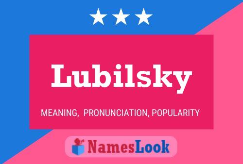 Póster del nombre Lubilsky