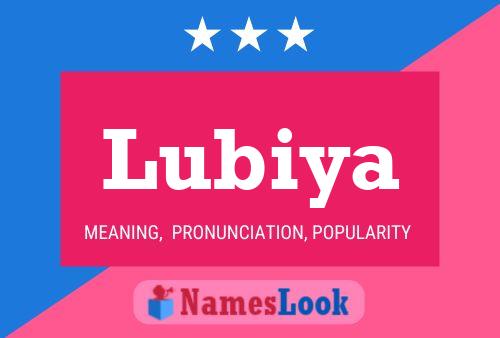 Póster del nombre Lubiya