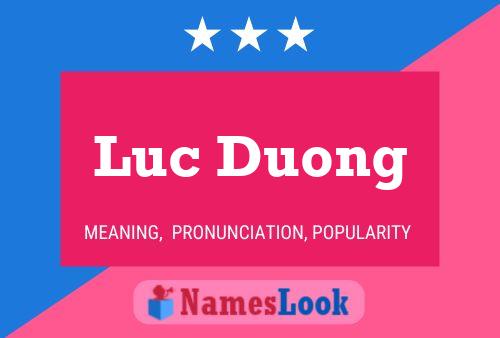 Póster del nombre Luc Duong