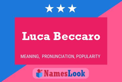 Póster del nombre Luca Beccaro