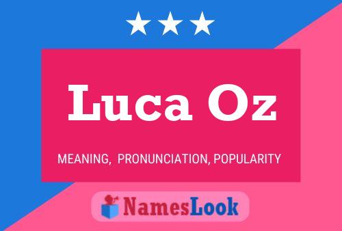 Póster del nombre Luca Oz