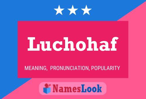 Póster del nombre Luchohaf