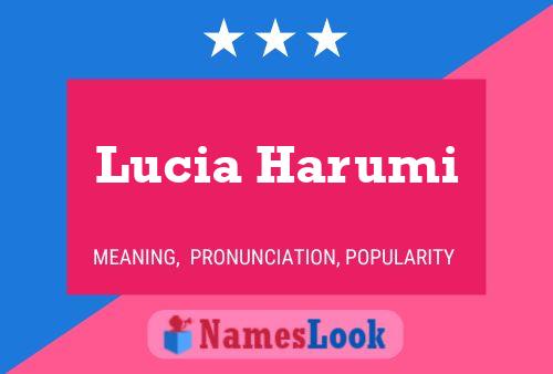 Póster del nombre Lucia Harumi