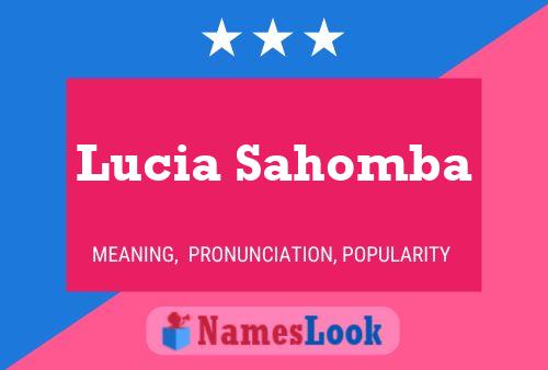 Póster del nombre Lucia Sahomba